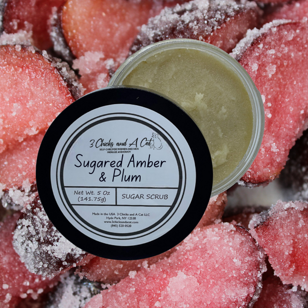 Sugared Amber and Plum Body Scrub