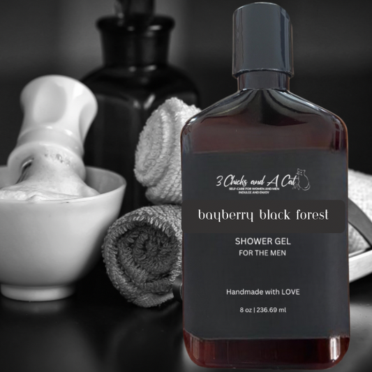 Bayberry Black Forest Shower Gel w/Activated Charcoal