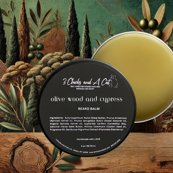 Olive Wood and Cypress Beard Balm