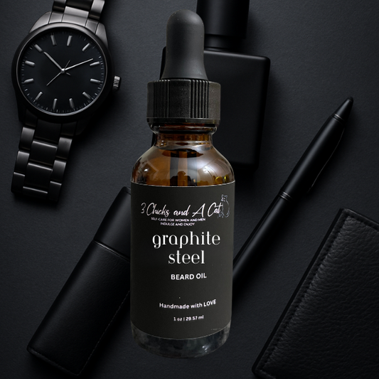 Graphite Steel Beard Oil