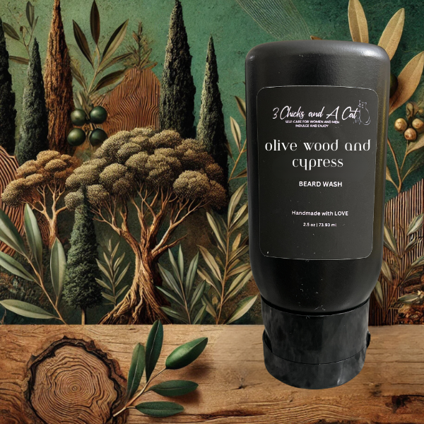 Olive Wood and Cypress Beard Wash